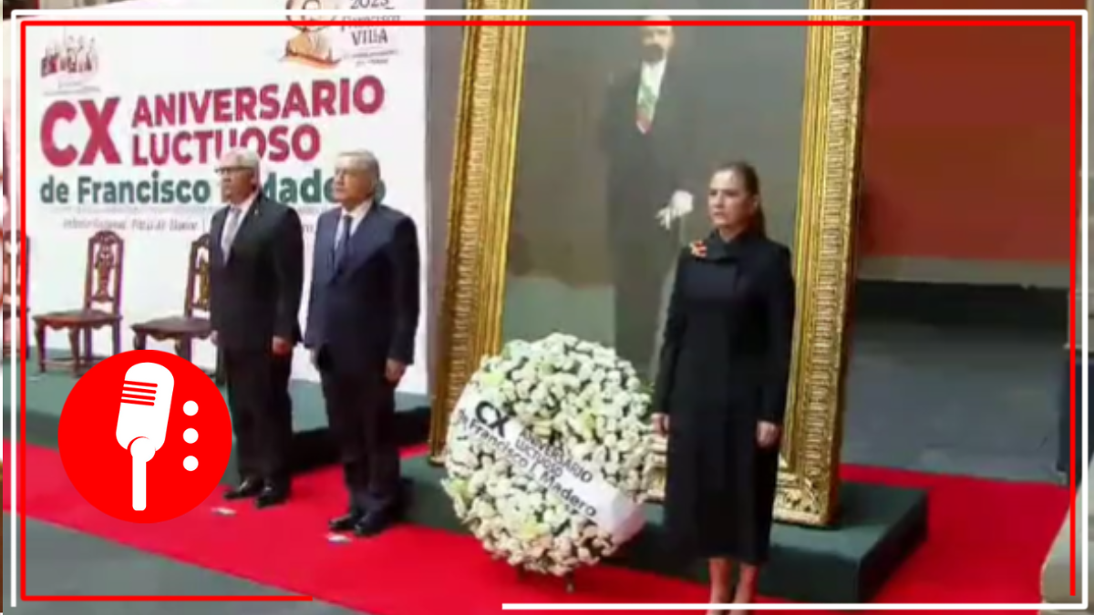 Conmemoran el CX aniversario luctuoso de Francisco I. Madero en Palacio de Gobierno