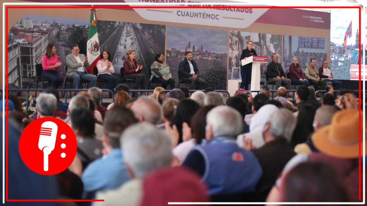 Claudia Sheinbaum habló de la corrupción de García Luna en su visita a Cuauhtémoc