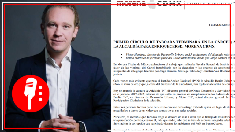 Primer círculo de Taboada terminará en la cárcel: abusaron de la alcaldía para enriquecerse: Morena CDMX