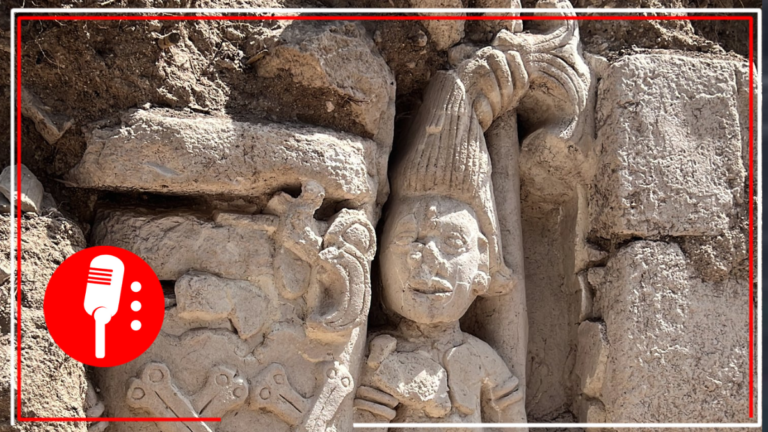 ALMO comparte foto de una escultura prehispánica en Ek Balam, en redes sociales