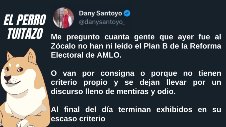 El Perro Tuitazo: asistentes a marcha pro INE, escasos de criterio