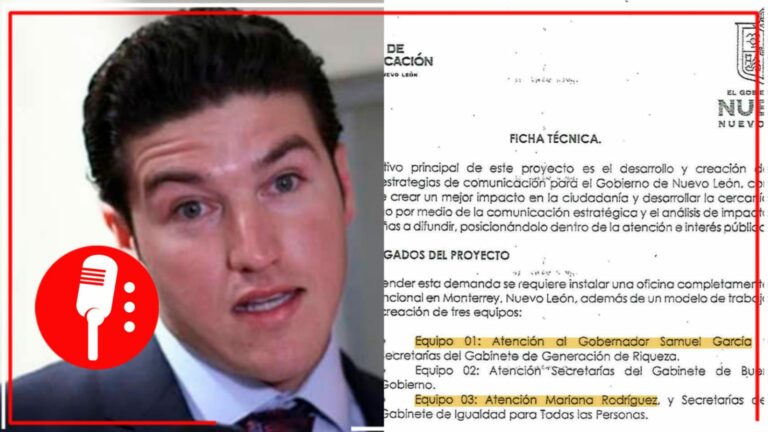 Revelan que Samuel García pago 71 mdp a empresa ligada a Movimiento Ciudadano para promocionar su imagen.