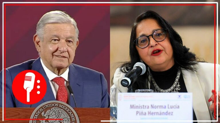 AMLO asegura que la ministra Piña Hernández es presidenta de la SCJN gracias a él; señala que en el pasado el Ejecutivo designaba esos cargos 