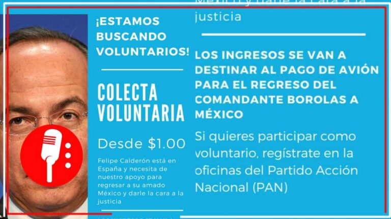 “Necesita nuestro apoyo para regresar a su amado México”: lanzan &#8220;colecta&#8221; para ayudar a que Calderón vuelva al país y enfrente la justicia 