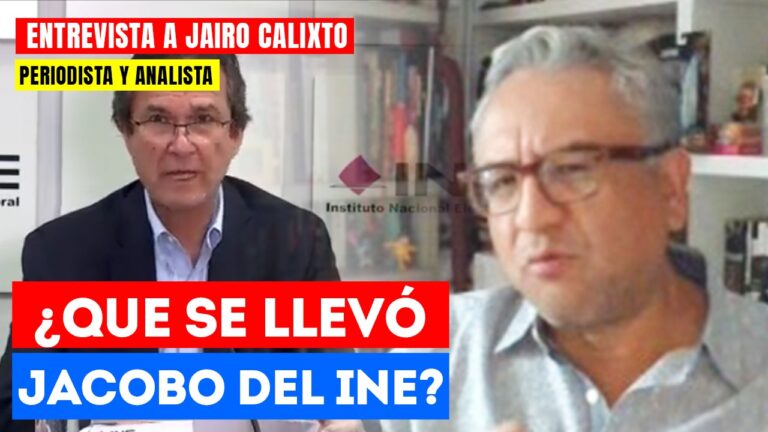 #Entrevista | Es muy raro que Edmundo Jacobo vuelva a renunciar al INE, afirma Jairo Calixto