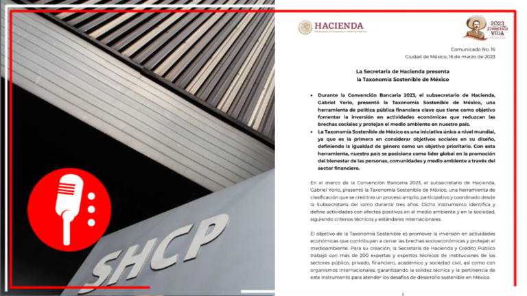 SHCP presenta Taxonomía Sostenible de México