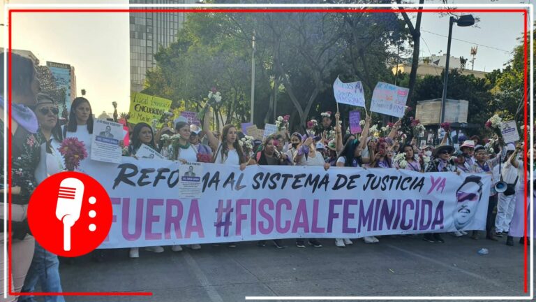 8M: Contingente de mujeres de la 4T exigen la detención de Uriel Carmona, fiscal de Morelos