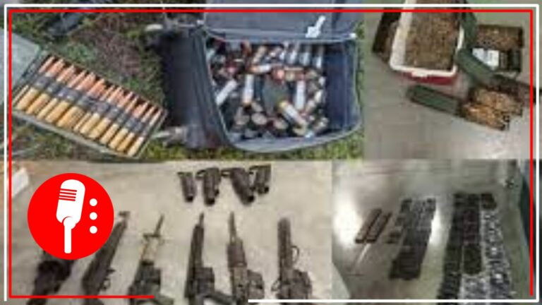 Ejército asegura arsenal de armas en Tamaulipas