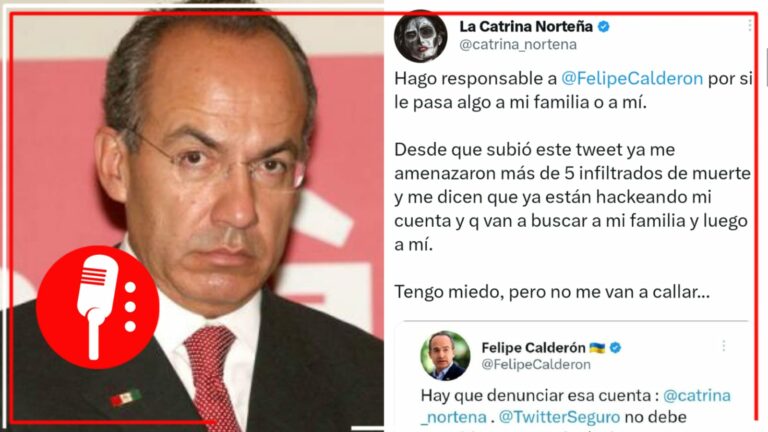Calderón arremete contra tuitera y provoca que conservadores la amenacen de muerte a ella y su familia