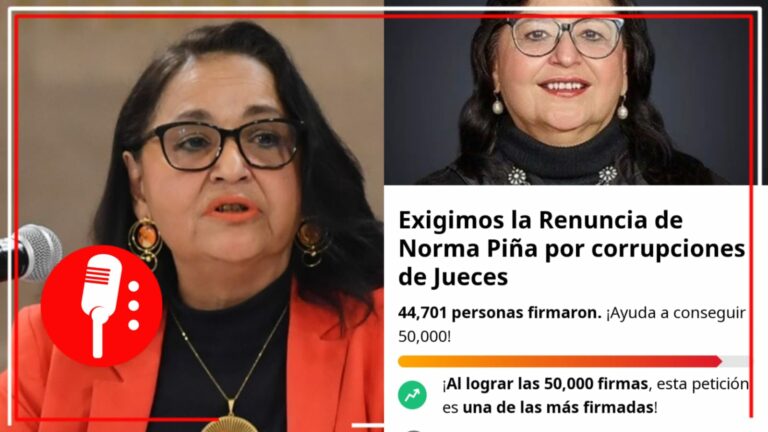 Casi 50 mil mexicanos firman petición para que Norma Piña renuncie a la SCJN