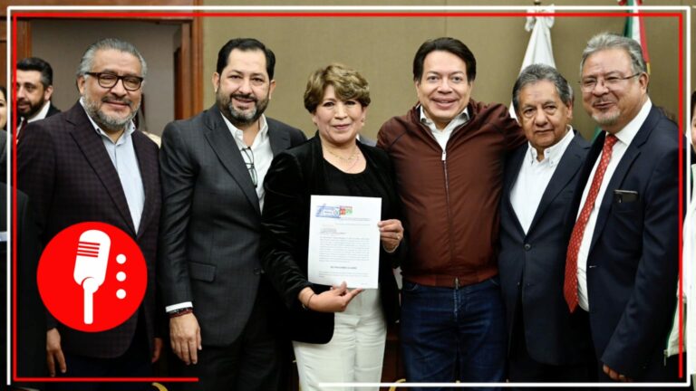 Delfina Gómez solicita registro como candidata por la gubernatura de Edomex (VIDEO)