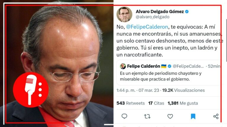 &#8220;Eres un inepto, un ladrón y un narcotraficante&#8221;: Álvaro Delgado tunde a Calderón por llamarlo &#8220;chayotero&#8221;