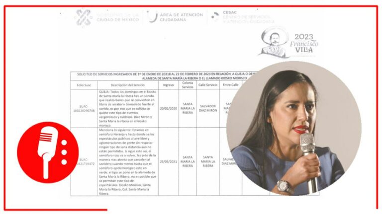 Todo fue un capricho de Sandra Cuevas: descubren que no hay quejas recientes por &#8220;ruido&#8221; en inmediaciones del Kiosco Morisco