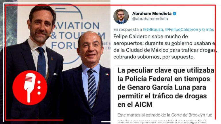 Calderón participa en foro sobre aviación; en redes explican que el panista sabe mucho de aeropuertos para el tráfico de drogas