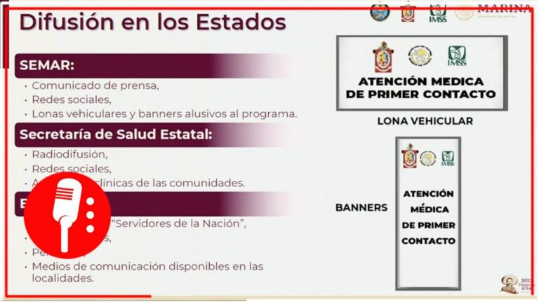 Gracias a la Marina, IMSS y las secretarias de salud, comunidades alejadas tendrán jornadas de salubridad (VIDEO)