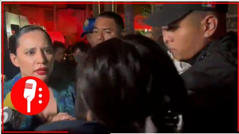 “Pinche vieja mentirosa”: vecinos encaran a Sandra Cuevas, quien los culpó de un incendio y de invadir un predio (VIDEO)