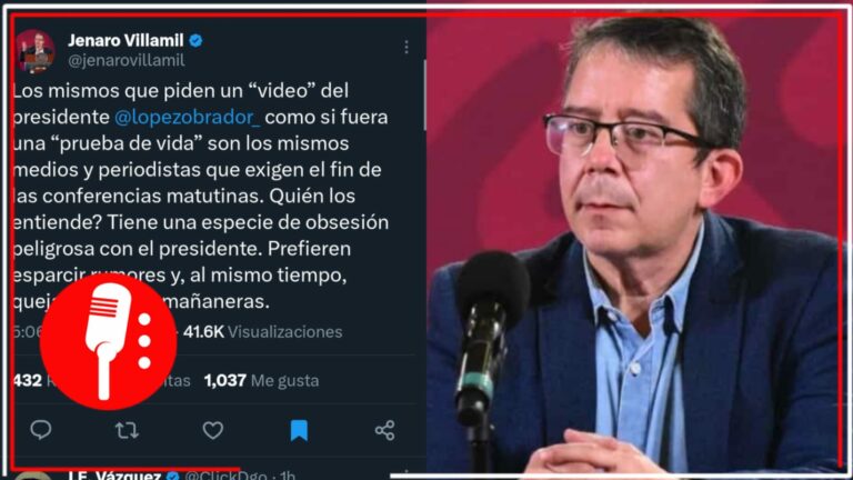 Jenaro Villamil tunde a medios de la derecha que exigen la aparición de AMLO en video