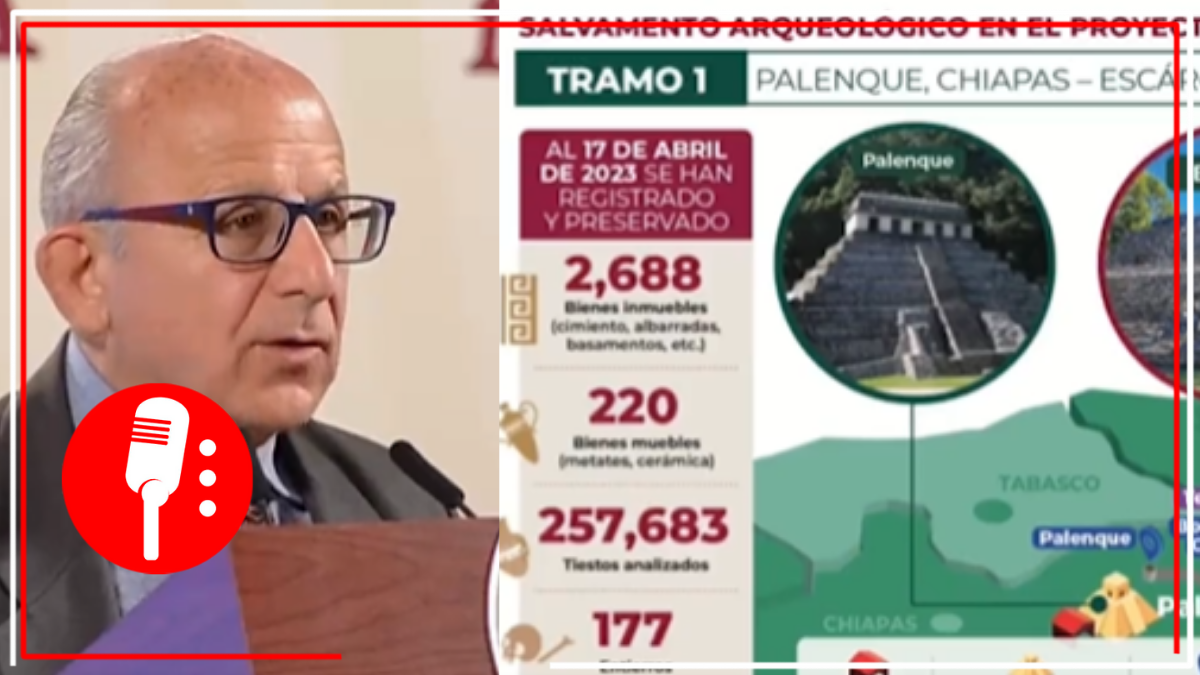 Mañanera: En los Tramos 1 y 5 del Tren Maya han concluido los trabajos de salvamento arqueológico: INAH (VIDEO)