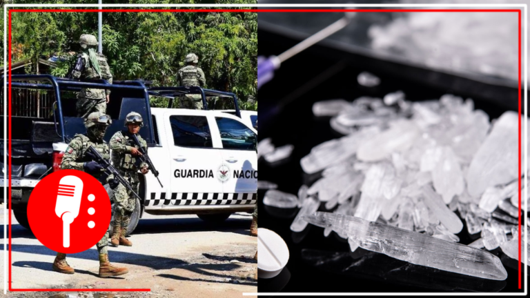 GN en coordinación con el Ejército aseguran posible metanfetamina en Sonora
