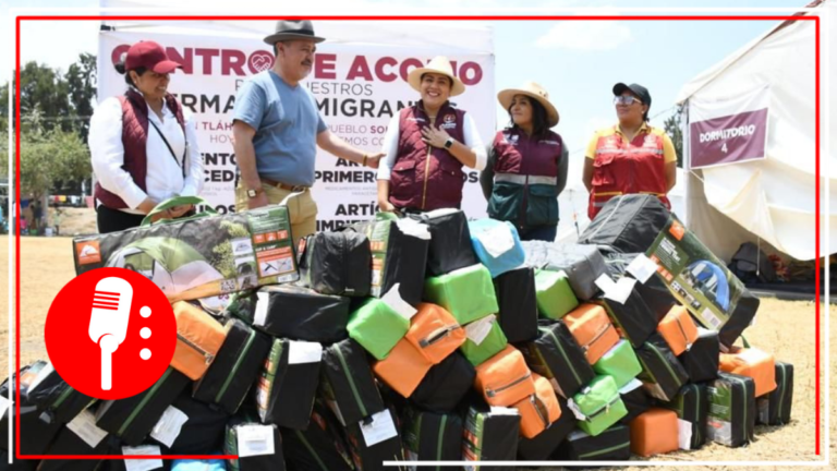 Alcaldesa de Tláhuac abre dos centros de acopio en apoyo a migrantes de albergue