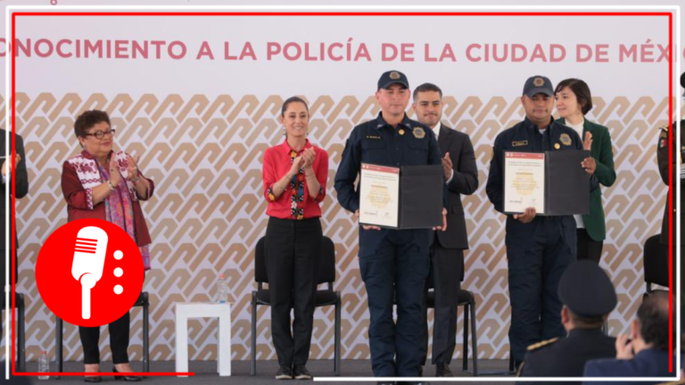 Encabeza Sheinbaum entrega de reconocimientos a la Policía de la CDMX