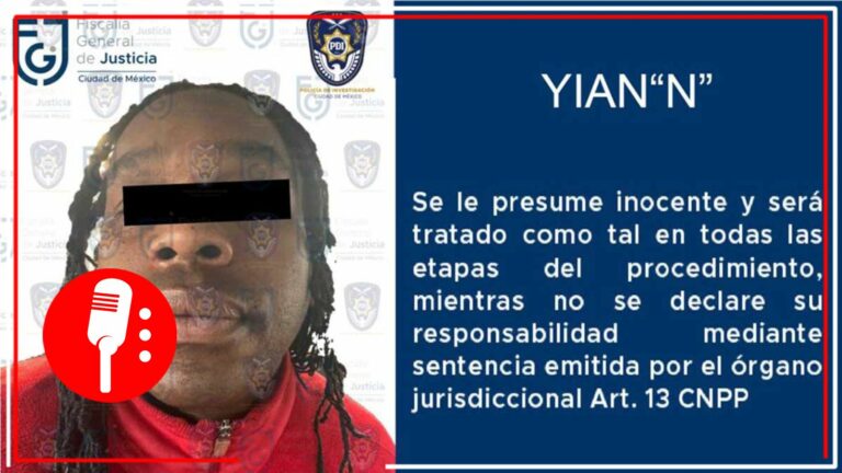Vinculan a proceso a Yian &#8216;N&#8217; por agredir sexualmente a la cantante Heidy Infante