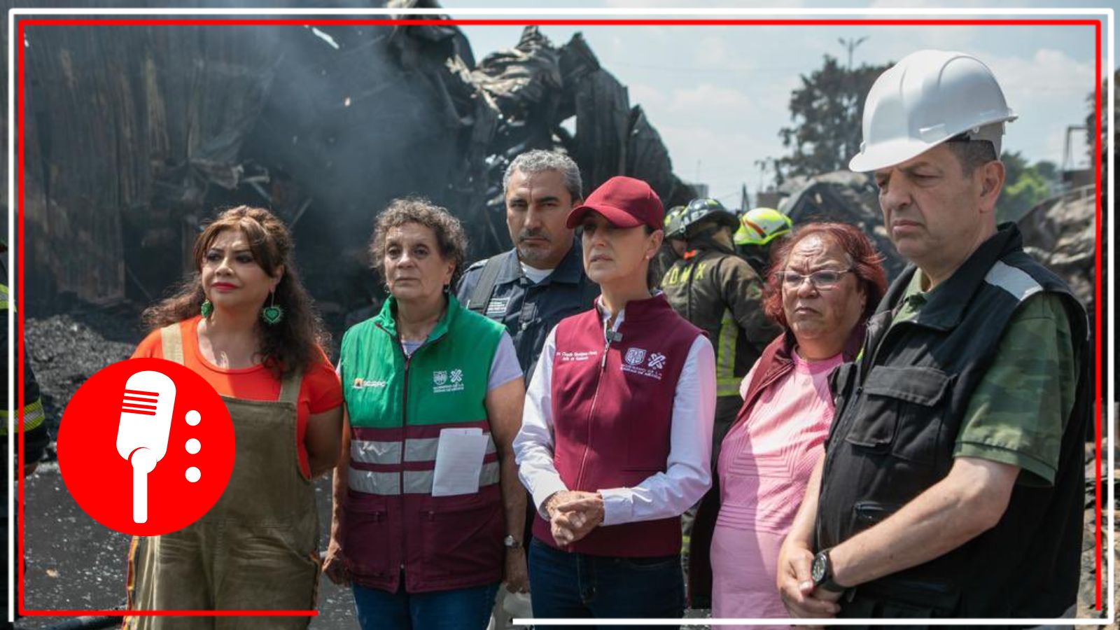 Claudia Sheinbaum realiza recorrido en la Central de Abasto de la CDMX tras incendio