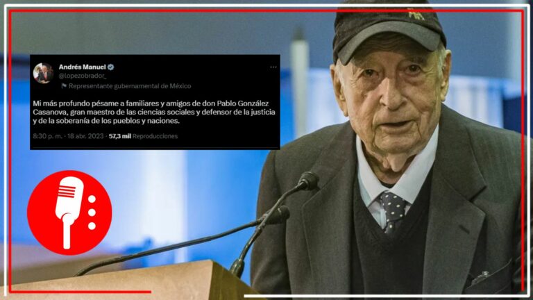 &#8220;Gran maestro de las ciencias sociales y defensor de la justicia&#8221;: Lamenta AMLO fallecimiento de Pablo González Casanova