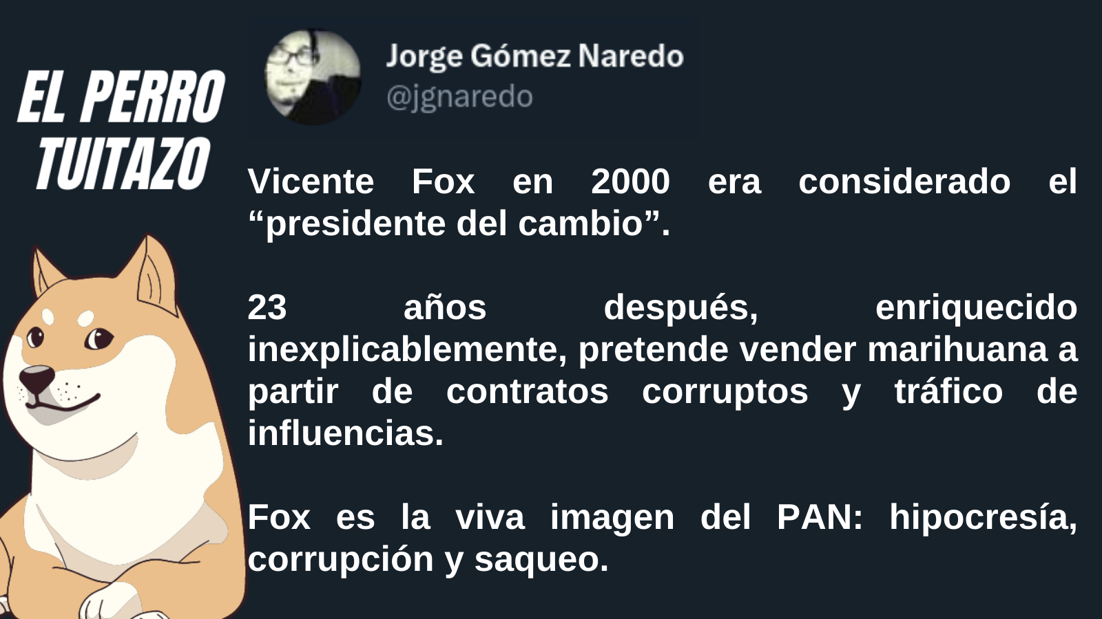 El Mejor Cartón del Día: Fox es la viva imagen del PAN