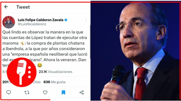 Tunden en redes sociales a hijo de Calderón por acusar que AMLO &#8220;compró plantas chatarra&#8221; a Iberdrola