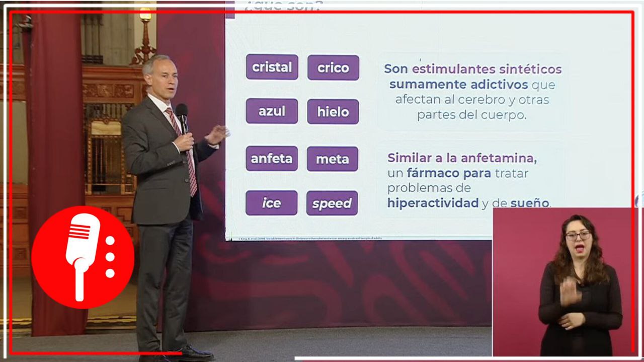 López-Gatell advierte sobre los riesgos y problemas de consumo de metanfetamina en México (VIDEO)