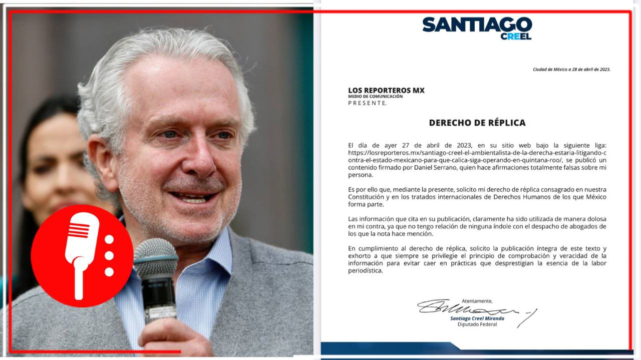 Derecho de replica del diputado Santiago Creel Miranda