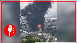 Se registra fuerte incendio en una fábrica de pinturas en Ecatepec, Edoméx (VIDEO)
