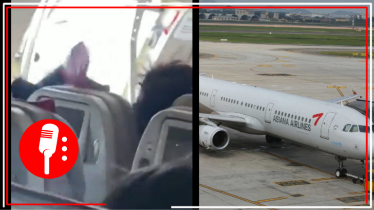 Hombre abre puerta de emergencia de avión cuando este estaba a punto de aterrizar en el Aeropuerto Internacional de Seúl (VIDEO)