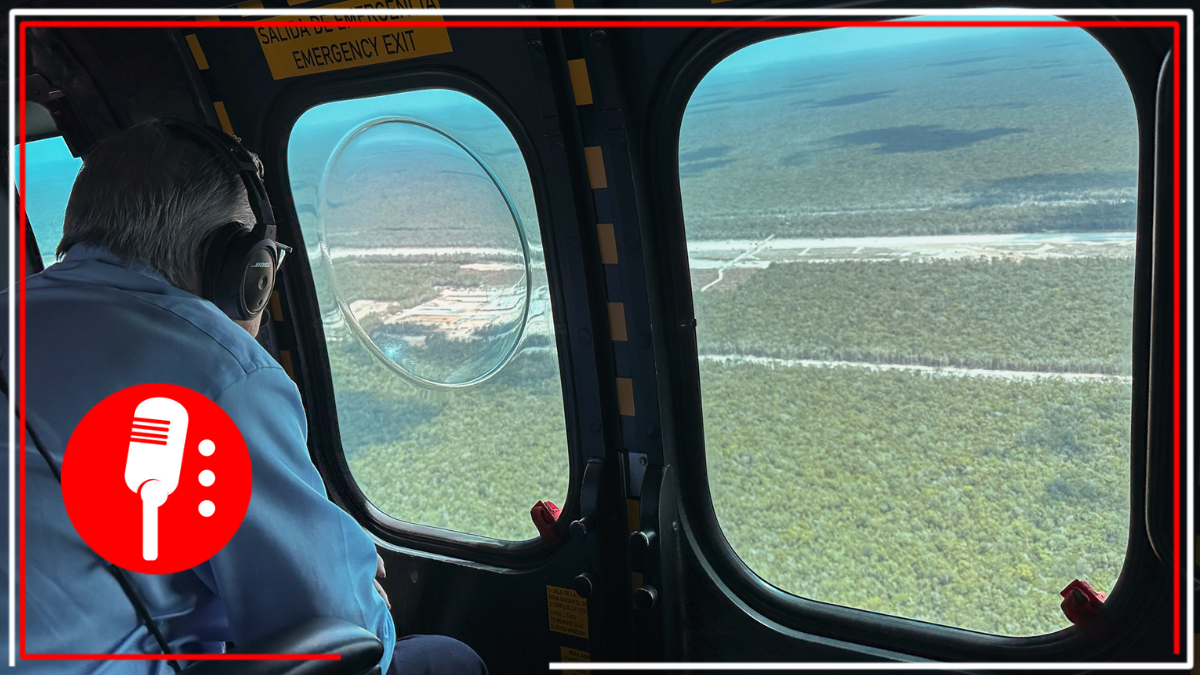 AMLO supervisa avances de los tramos 1, 6 y 7 del Tren Maya
