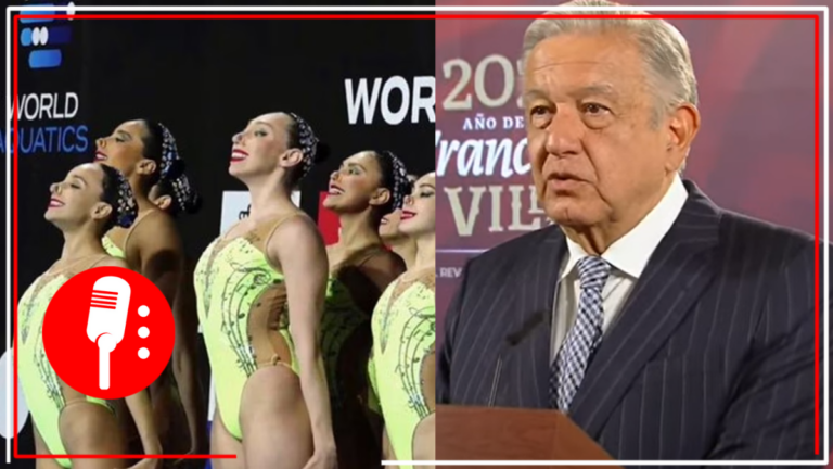 AMLO desmiente a medios conservadores que cuestionaron a su gobierno por no apoyar al equipo de Natación Artística