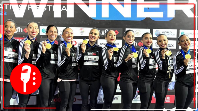 Equipo mexicano de Natación Artística se galardona con el oro en la Copa del Mundo de Egipto.