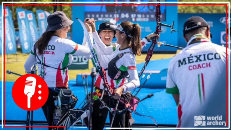 México se lleva las medallas de oro, plata y bronce en Copa Mundial de tiro con arco celebrada en China