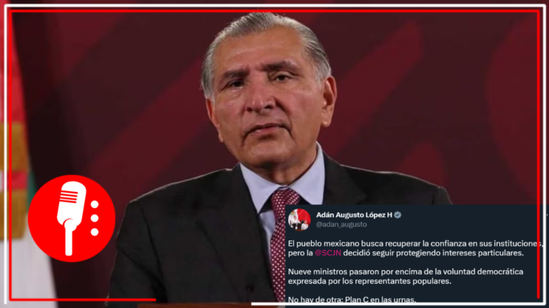 Adán Augusto acusa a la SCJN de proteger intereses de particulares