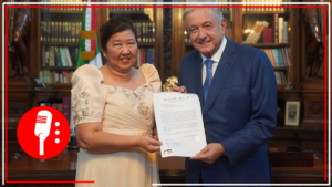AMLO recibe cartas credenciales de siete embajadores de distintos países