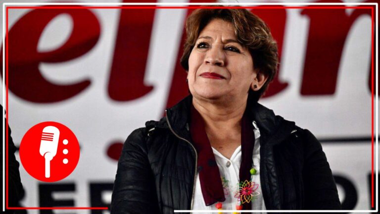 Decenas de mexiquenses acompañan a Delfina Gómez en su visita a Otumba