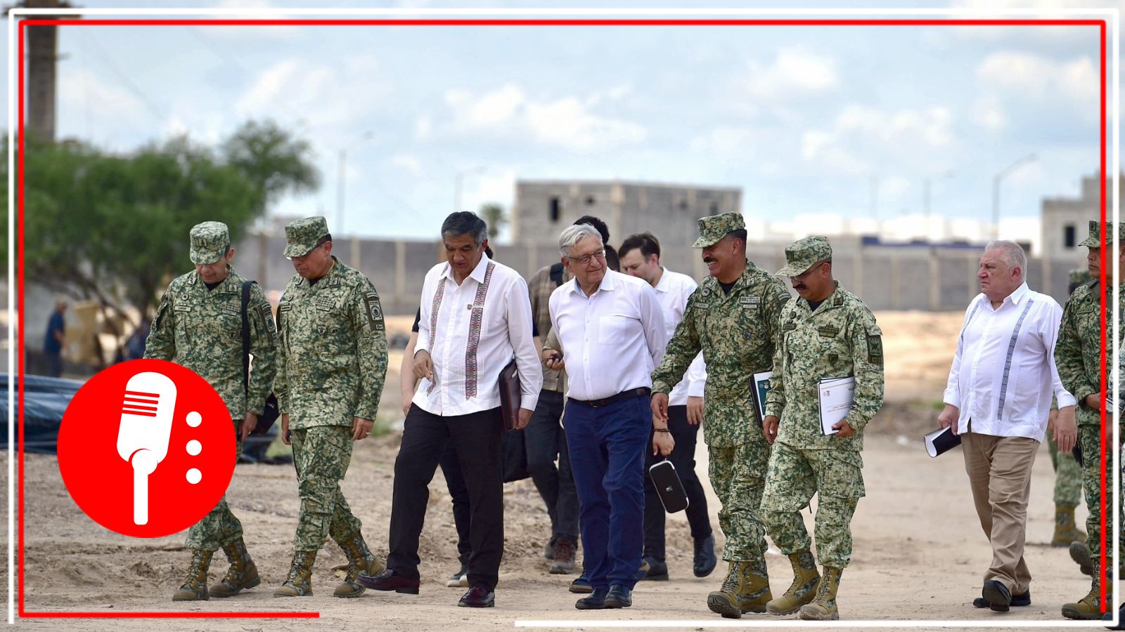 AMLO supervisa obras de modernización en aduana de Nuevo Laredo, Tamaulipas