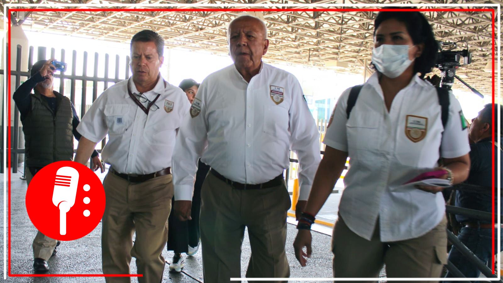 Francisco Garduño reapareció en Ciudad Juárez; supervisó instalaciones de la “Nueva Estancia Provisional”