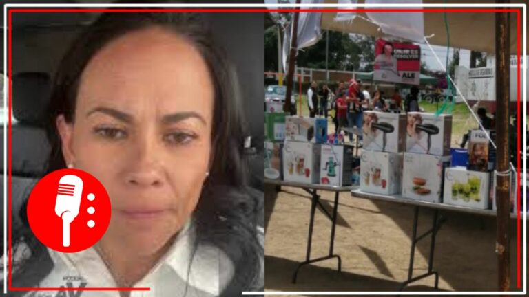 Denuncian que operadores de Alejandra del Moral piden el INE a cambio de electrodomésticos