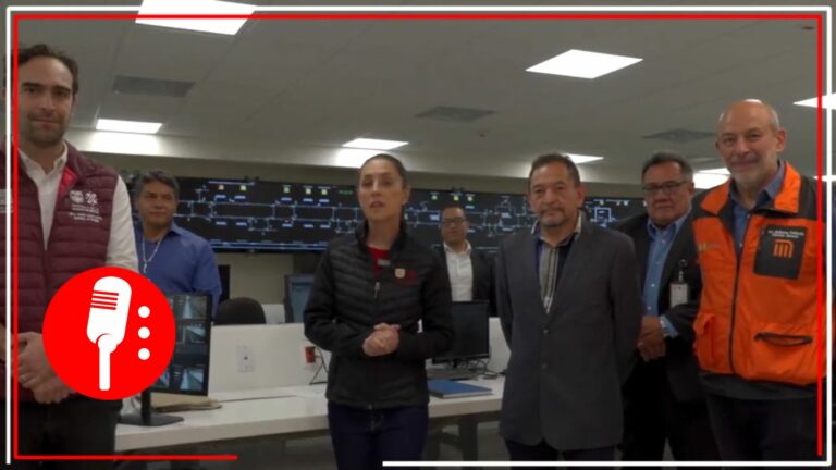 Claudia Sheinbaum presume el nuevo Puesto Central de Control del Metro de la CDMX