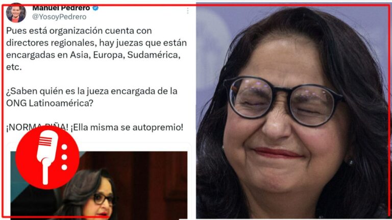 Auto cebollazo nivel: Revelan que Norma Piña se entregará premio en DD.HH. a sí misma