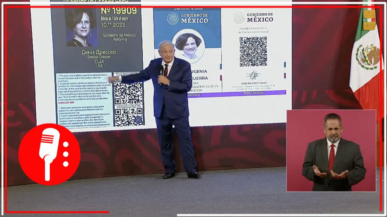 AMLO deslinda al Gobierno de México de Denise Dresser; la columnista usó, sin permiso, credencial de la mañanera para reportear desde Ucrania (VIDEO)