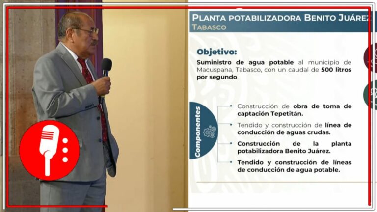 Se construye la Planta Potabilizadora Benito Juárez que va a beneficiar a 99 mil 181 habitantes