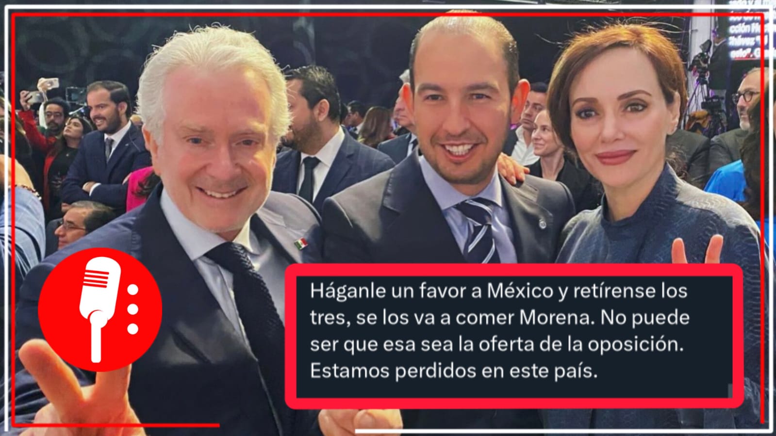 Lilly Téllez se reúne con Santiago Creel y Marko Cortés; derechistas exigen en redes que se retiren del PAN