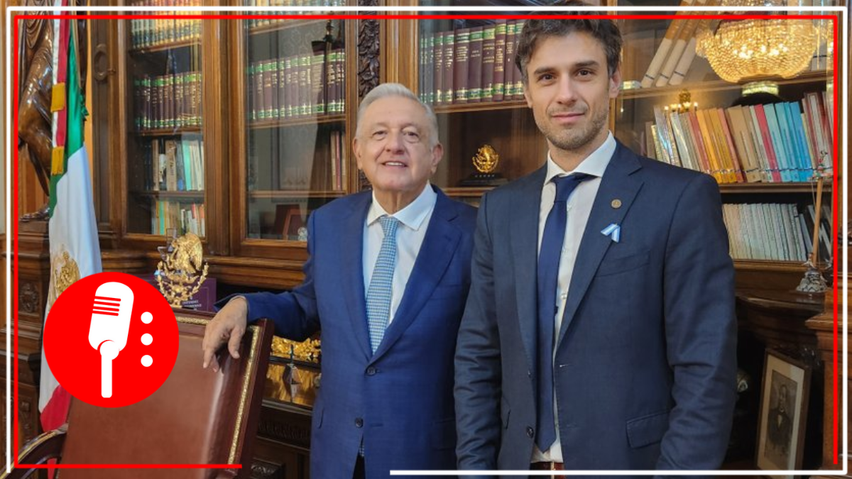 AMLO se reencuentra con el abogado de Pedro Castillo, Guido Croxatto